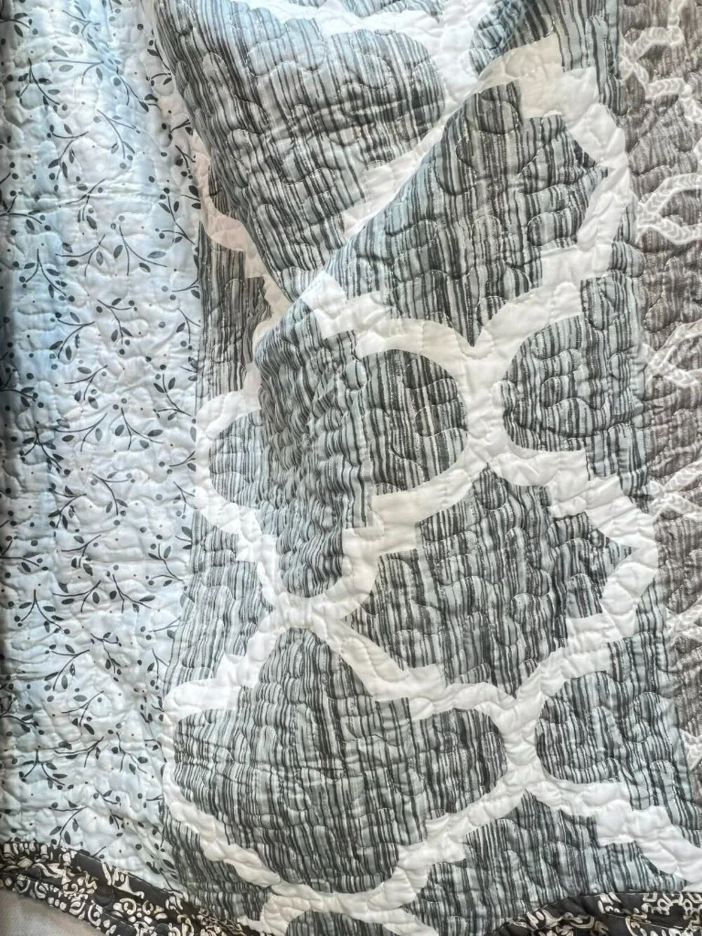 Reversible Kantha Quilt Bedspread Blanket Multicolor King Paisley Floral Bedding